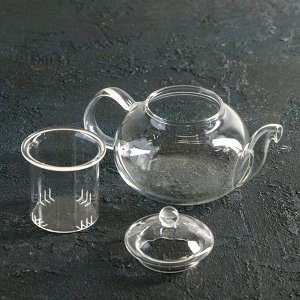 Чайник заварочный «Валенсия. Доляна», 400 мл, стеклянное сито