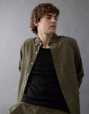 AE Everyday Poplin Button-Up Shirt