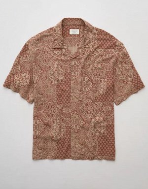 AE Poolside Printed Button-Up Shirt
