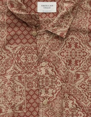 AE Poolside Printed Button-Up Shirt