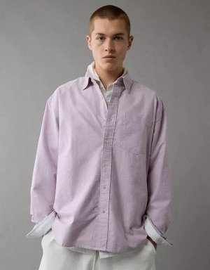AE Everyday Relaxed Oxford Button-Up Shirt