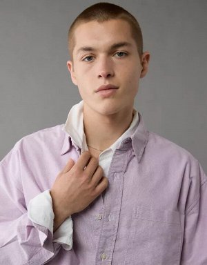 AE Everyday Relaxed Oxford Button-Up Shirt