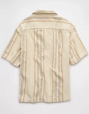 AE Poolside Striped Button-Up Shirt