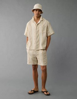 AE Poolside Striped Button-Up Shirt