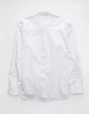 AE Everyday Relaxed Linen-Blend Button-Up Shirt