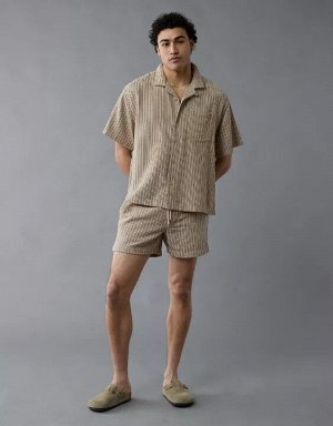 AE Poolside Striped Button-Up Shirt