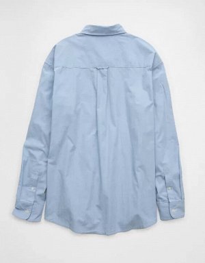 AE Everyday Relaxed Poplin Button-Up Shirt