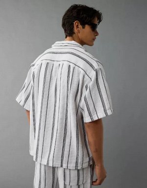 AE Poolside Striped Button-Up Shirt