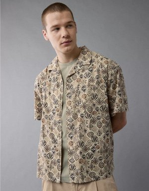AE Poolside Printed Button-Up Shirt