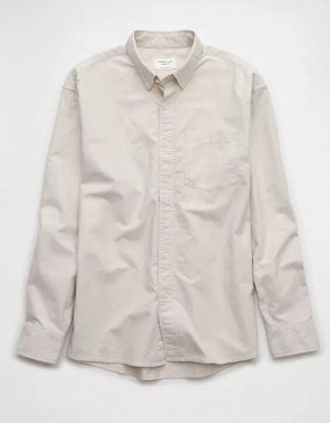 AE Everyday Relaxed Oxford Button-Up Shirt