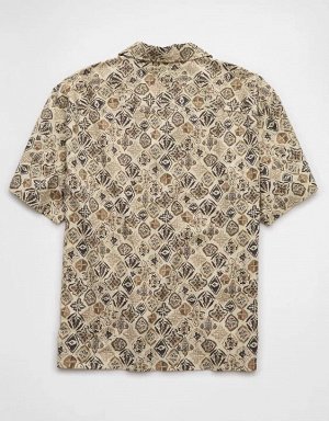 AE Poolside Printed Button-Up Shirt