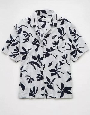 AE Poolside Floral Button-Up Shirt
