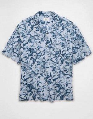 AE Poolside Floral Button-Up Shirt