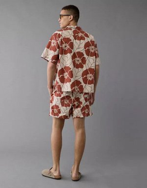 AE Poolside Floral Button-Up Shirt