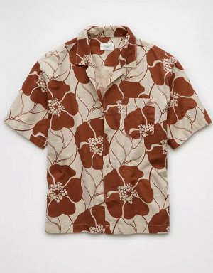 AE Poolside Floral Button-Up Shirt