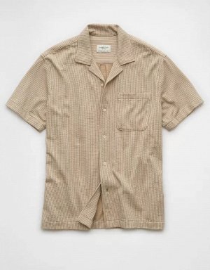 AE Seersucker Button-Up Camp Shirt
