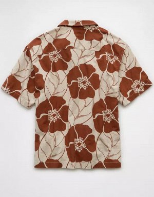 AE Poolside Floral Button-Up Shirt