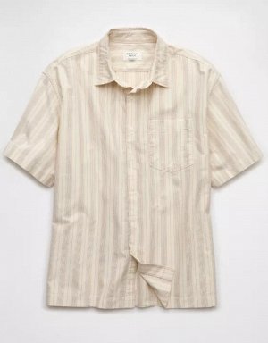 AE Poolside Striped Button-Up Shirt