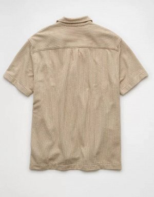 AE Seersucker Button-Up Camp Shirt