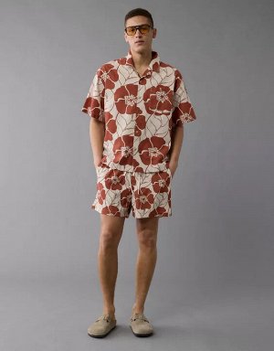 AE Poolside Floral Button-Up Shirt