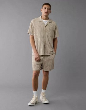 AE Seersucker Button-Up Camp Shirt