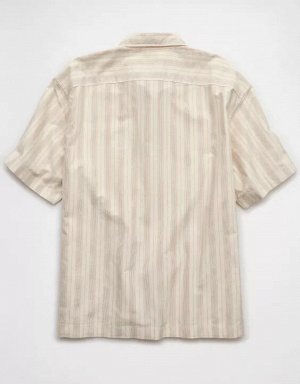 AE Poolside Striped Button-Up Shirt