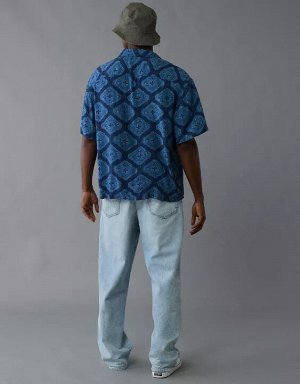 AE Poolside Printed Button-Up Shirt