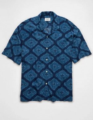 AE Poolside Printed Button-Up Shirt