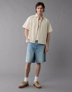 AE Poolside Striped Button-Up Shirt