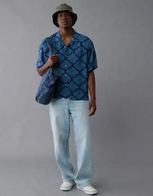 AE Poolside Printed Button-Up Shirt