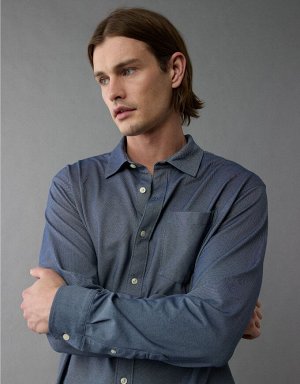 AE 24/7 Club Long Sleeve Button-Up Shirt
