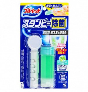 Kobayashi Bluelet Stampy Super Mint Дезодорирующий очиститель для унитазов с дозатором в форме цветка с ароматом Мяты 28 гр