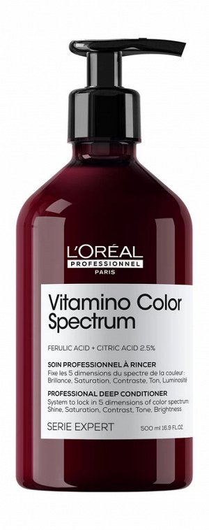 Кондиционер для сохранения яркости цвета окрашенных волос L'Oreal Professionnel Serie Expert Vitamino Color Spectrum Conditioner 500 мл