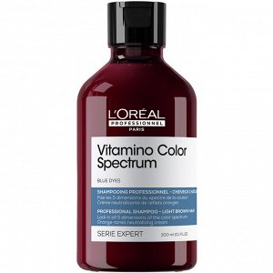 Шампунь синий нейтрализующий для окрашенных волос  L'Oreal Professionnel Serie Expert Vitamino Color Spectrum 300 мл