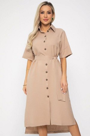 Платье Фруктовый коктейль (бежевое) П13656-18М
