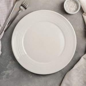 Тарелка обеденная «Белла», 26 см, цвет белый