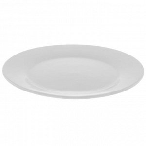 Тарелка обеденная с утолщённым краем «White Label», 25?25?2 см, цвет белый