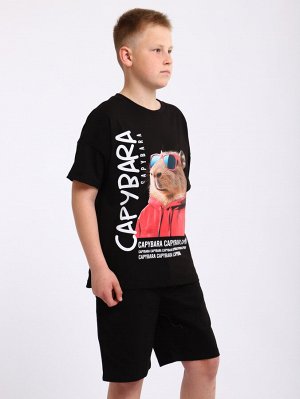 Футболка "Капибара" черный