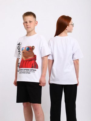 Футболка "Капибара" белый