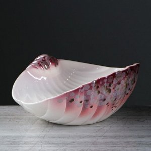 Конфетница "Ракушка Мечта", розовая, керамика, 13 см, микс