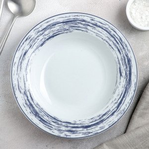 Тарелка суповая «Ласточкино гнездо» 300 мл, 21?3,5 см, цвет белый