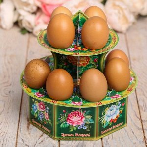 Подставка пасхальная на 12 яиц «Цветочная»
