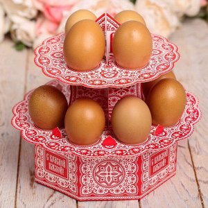 Подставка пасхальная на 12 яиц «Орнаментальная»