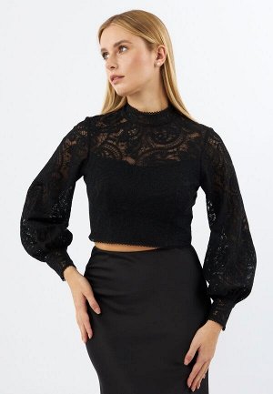 Блузка из кружева OD-969-2 черный