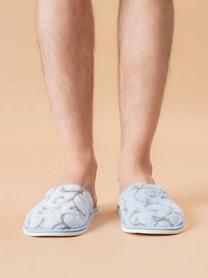 Тапочки Варианты расцветки: капучино, коричневый, серый, темно-синий, ярко-синий, светло-синий, серо-коричневый, соты/серый, леопард/темный, звезды/синий, батик/синий, соты/тауп/коричневый, умка, мыши