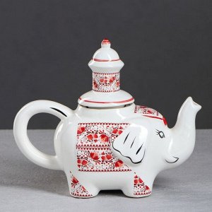 Чайник для заварки "Слон", красный, 0.65 л