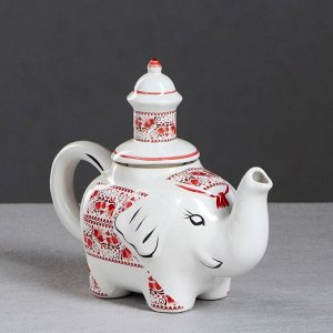 Чайник для заварки "Слон", красный, 0.65 л