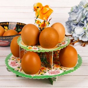 Пасхальная подставка на 8 яиц «Цыплёнок»