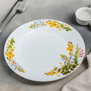 Тарелка обеденная  «Полевые цветы», d=25 см