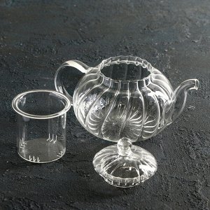 Чайник заварочный «Диана», 600 мл, со стеклянным ситом